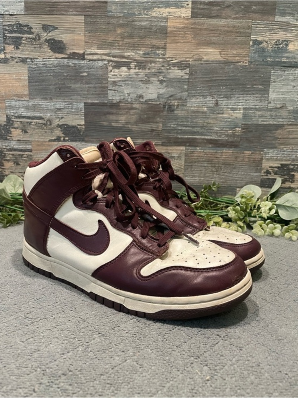 Nike Dunk High "Burgundy Crush" Sneakers Size 9.5 Women's